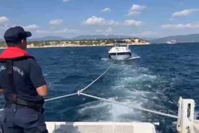 Sürüklenen teknedeki 4 kişi kurtarıldı