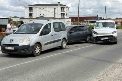 Tekirdağ’da zincirleme kaza kamerada