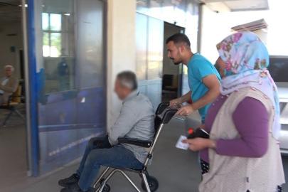 Tosunun darbesiyle yaralanan vatandaşın bacağına 60 dikiş atıldı