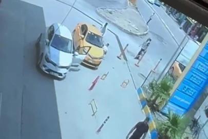 Yol verme yüzünden tartıştığı taksiciyi takip edip bıçakladı: O anlar kamerada