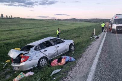 Yozgat’ta otomobil takla attı: 1 ölü, 3 yaralı