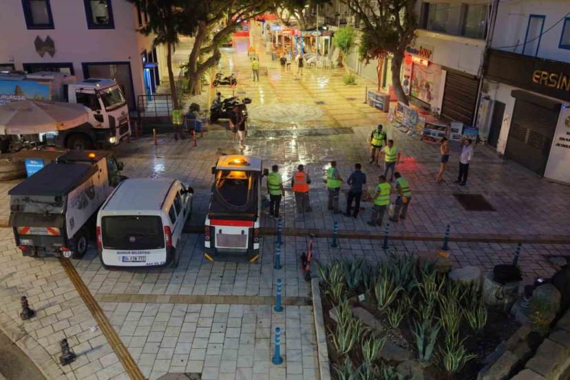 Bodrum Çarşı Mahallesi’nde kapsamlı temizlik