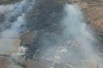 Çanakkale’de bozuk orman sahasında çıkan yangın kontrol altına alındı