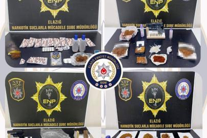 Elazığ’da uyuşturucu operasyonu: 17 şüpheli tutuklandı