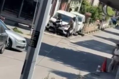 Eşini rahatsız ettiğini öne sürdüğü kişiyi bacağından vurdu