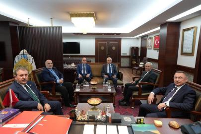 Fuat Oktay’dan BBP Genel Başkanı Destici’ye anlamlı ziyaret