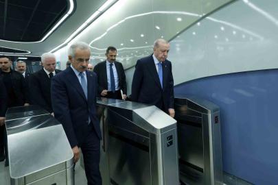İstanbul’a nefes aldıracak proje açılıyor: Cumhurbaşkanı Erdoğan törenin yapılacağı alana metroyla gitti
