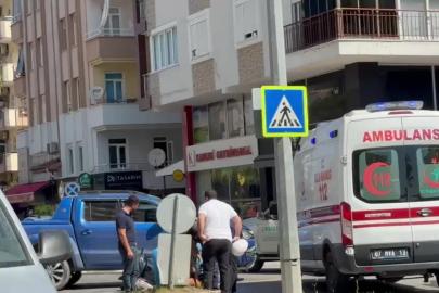 Kamyonet ile motosiklet çarpıştı:1 yaralı