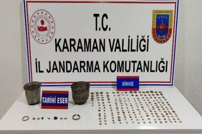 Karaman’da tarihi eser ele geçirildi: 6 tutuklama