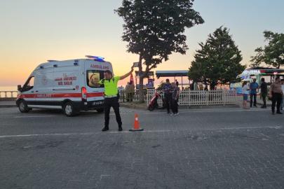 Kastamonu’da yayaya çarpan motosikletin sürücüsü yaralandı