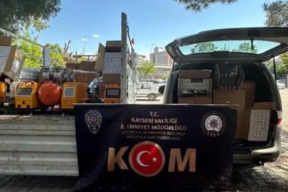 Kayseri’de 1 milyon 50 bin adet makaron ele geçirildi: 1 gözaltı
