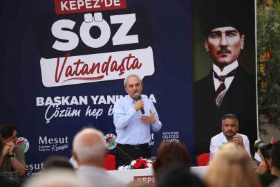 Kepez Belediye Başkanı Mesut Kocagöz vatandaşlarla buluştu