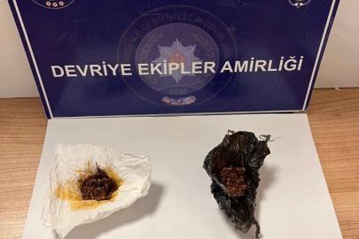 Keşan’da polisin durdurduğu şüphelinin üzerinden uyuşturucu çıktı