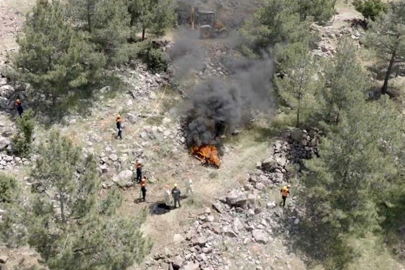 Kilis’te orman yangını müdahale tatbikatı yapıldı
