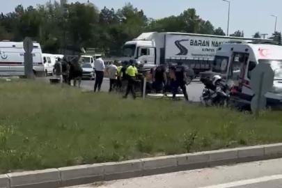 Lüleburgaz’da iki otomobil çarpıştı: 6 yaralı