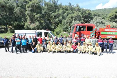 Manisa’da 5 ilçede eş zamanlı orman yangını tatbikatı gerçekleştirildi