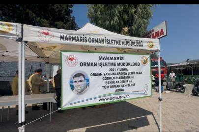Marmaris’te orman şehitleri dualarla anıldı
