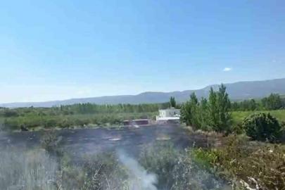 Mersin Mut’ta yangın: 15 dönüm bahçe zarar gördü