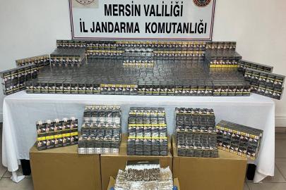Mersin’de kaçak makaron operasyonu: 2 gözaltı