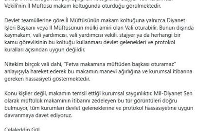 Müftülük makamı tartışması: "Fetva makamına müftüden başkası oturamaz"