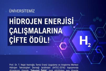 NÖHÜ’nün hidrojen enerjisi çalışmalarına çifte ödül