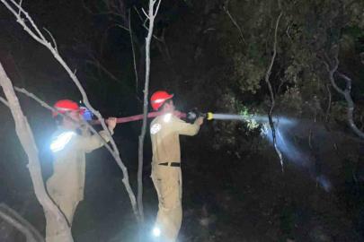 Ormanlık alandaki yangın büyümeden söndürüldü