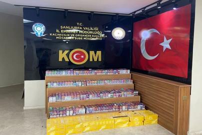 Şanlıurfa’da sigara kaçakçılığı operasyonu: 1 tutuklama