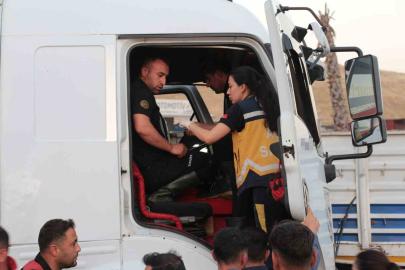 Şırnak’ta iki tır çarpıştı: 2 yaralı