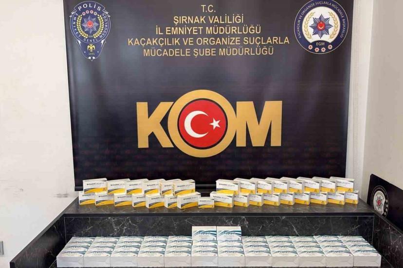 Şırnak’ta kaçak ilaç ve serum operasyonu: 2,5 milyon liralık tıbbi ürün ele geçirildi
