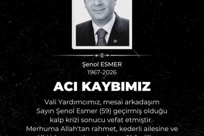 Vali Çiçek’ten Vali Yardımcısı Şenol Esmer’in ölümüyle ilgili açıklama