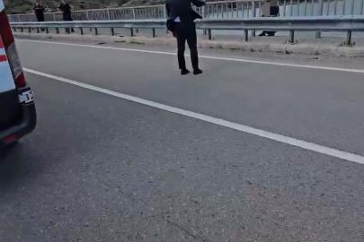 Viyadükten atlamak isteyen şahsı kaymakam ikna etti