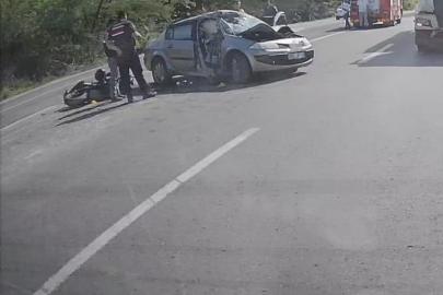 Zonguldak’ta otomobille çarpışan motosikletin sürücüsü hayatını kaybetti