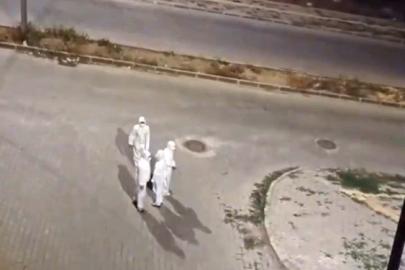 Elbistan’da gece görülen beyaz koruyucu tulum giyen şahıslar merak uyandırdı