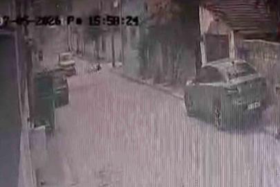 Eskişehir’de 6 yaşındaki bisikletli çocuk ile aracın çarpıştığı kaza kameralara anbean yansıdı