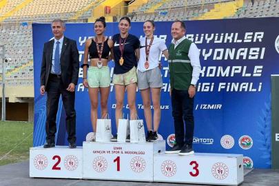 Eskişehirli atletler, İzmir’den kürsüyle döndü