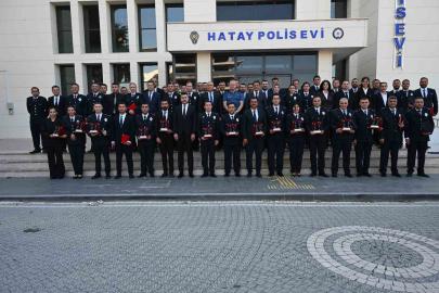 Hatay’da emniyet personeline rütbe takdim töreni düzenlendi