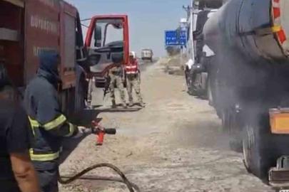 Mardin’de tanker yangını söndürüldü