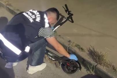 Peçeteye emdirilen uyuşturucuyu scooter bataryasında sakladı
