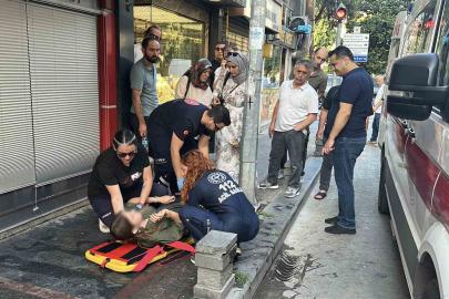 Samsun’da ıslak zeminde düşen genç kadın hastaneye kaldırıldı
