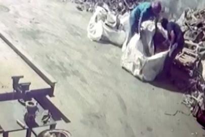 Yüzlerinde maskeyle gelip 250 bin TL’lik bakır çaldılar