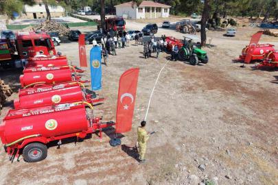 Ayvacık’ta 10 köye yangın söndürme tankeri alındı