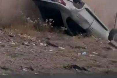 Diyarbakır’da araç takla attı: 1 yaralı