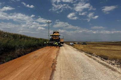 Kaymakam Aslan, asfalt çalışmasını inceledi