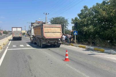 Keşan’da tırın çarptığı yaya yaralandı