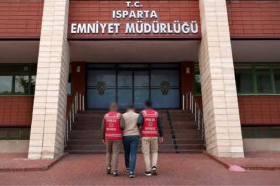 17 yıl 5 ay hapis cezası ile aranan şahıs Isparta’da yakalandı