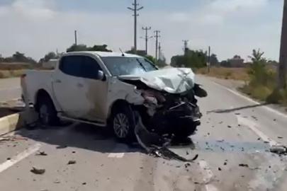 Aksaray’da traktör ile pikap çarpıştı: 2 yaralı