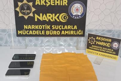 Akşehir’de uyuşturucu operasyonu: 1 tutuklama