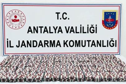 Antalya’da 6 bin 540 sentetik hap ele geçirildi