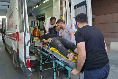 Bahçe aydınlatmasını onarırken elektrik çarptı: 1 yaralı