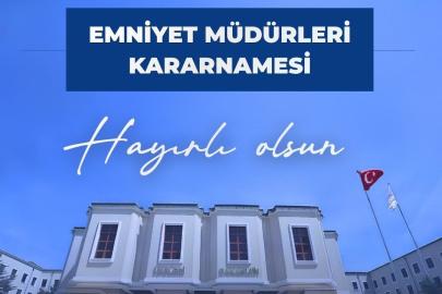 Bakan Çiftçi: "Yeni atanan emniyet müdürlerimize başarılar diliyorum"